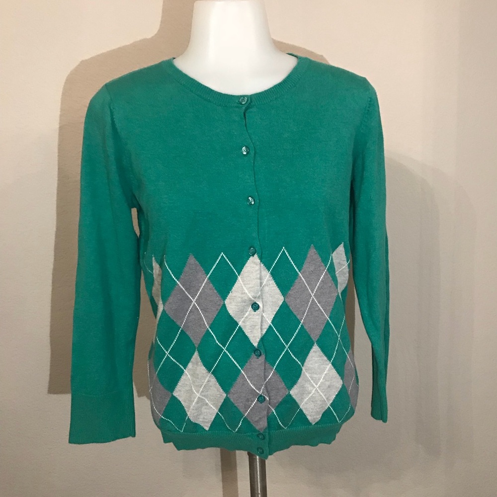 The Limited Argyle Cardigan